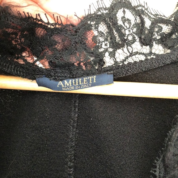 Amuleti vintage lace trim wool Blouse - Picture 15 of 16